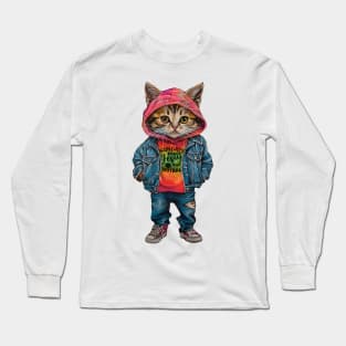 Cat Shirt. Sundays are for Jesus and Football America Long Sleeve T-Shirt